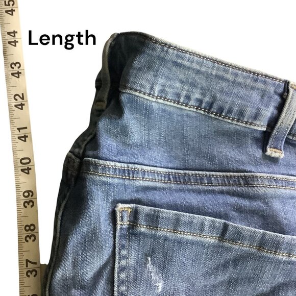 Lane Bryant Plus Size Boyfriend Distressed Denim Jeans Women 24R Blue Casual - Picture 9 of 16